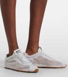 Miu Miu Plume leather-trimmed sneakers