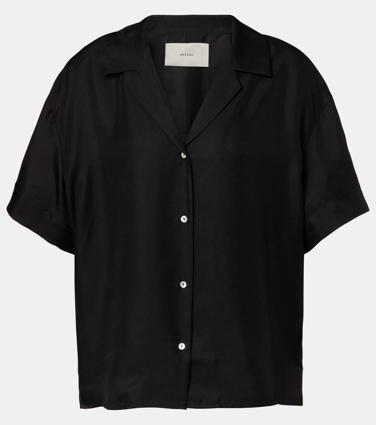 Asceno Prague silk twill shirt