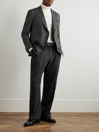 Caruso - Double-Breasted Wool Blazer - Gray