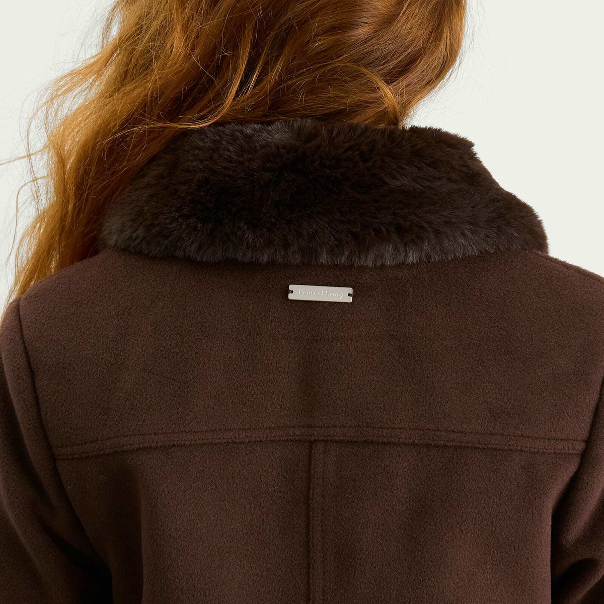 House Of Sunny Women's Dolly Coat in Rosewood Brown