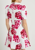 Rebecca Vallance Damask Floral-print Stretch-cotton Mini Dress Multicoloured