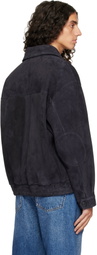 Arma Navy Plato Suede Jacket