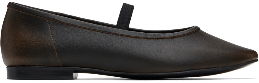 Recto Brown Katharina Ballerina Flats