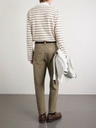 A.P.C. - Ville Cropped Straight-Leg Cotton-Gabardine Chinos - Green