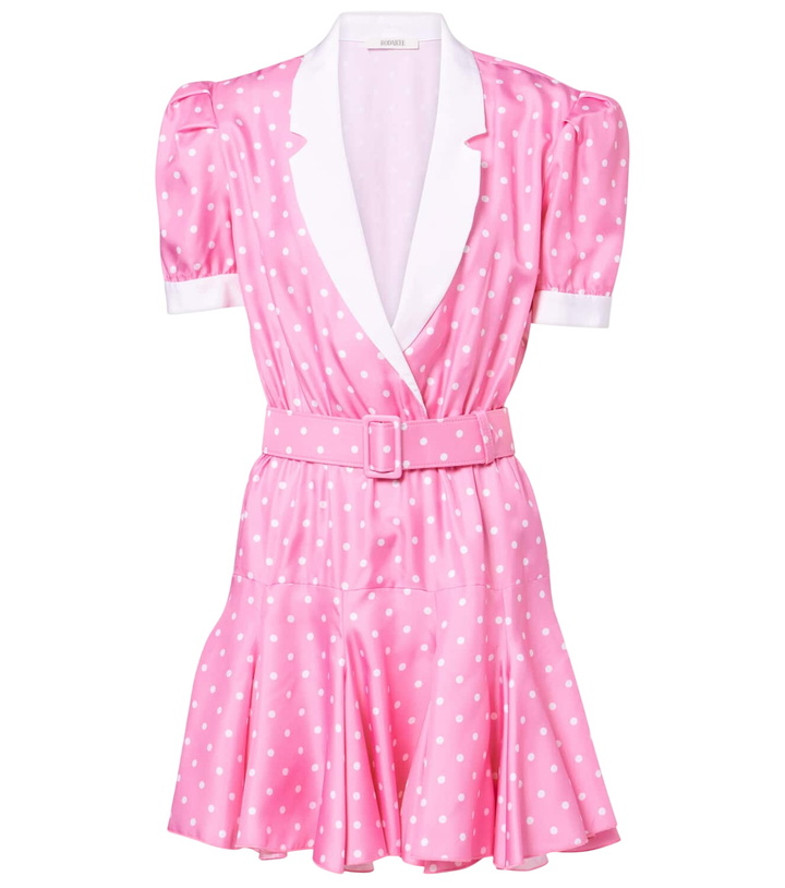 Photo: Rodarte Polka-dot silk twill minidress