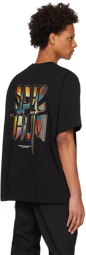 Solid Homme Black Graphic T-Shirt