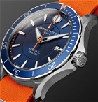 Baume & Mercier - Clifton Club Automatic 42mm Stainless Steel and Rubber NATO Watch - Blue