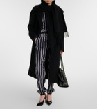 The Attico Scarf-detail wool and cashmere coat