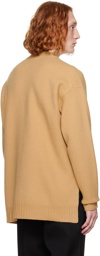 Jil Sander Tan Crewneck Sweater