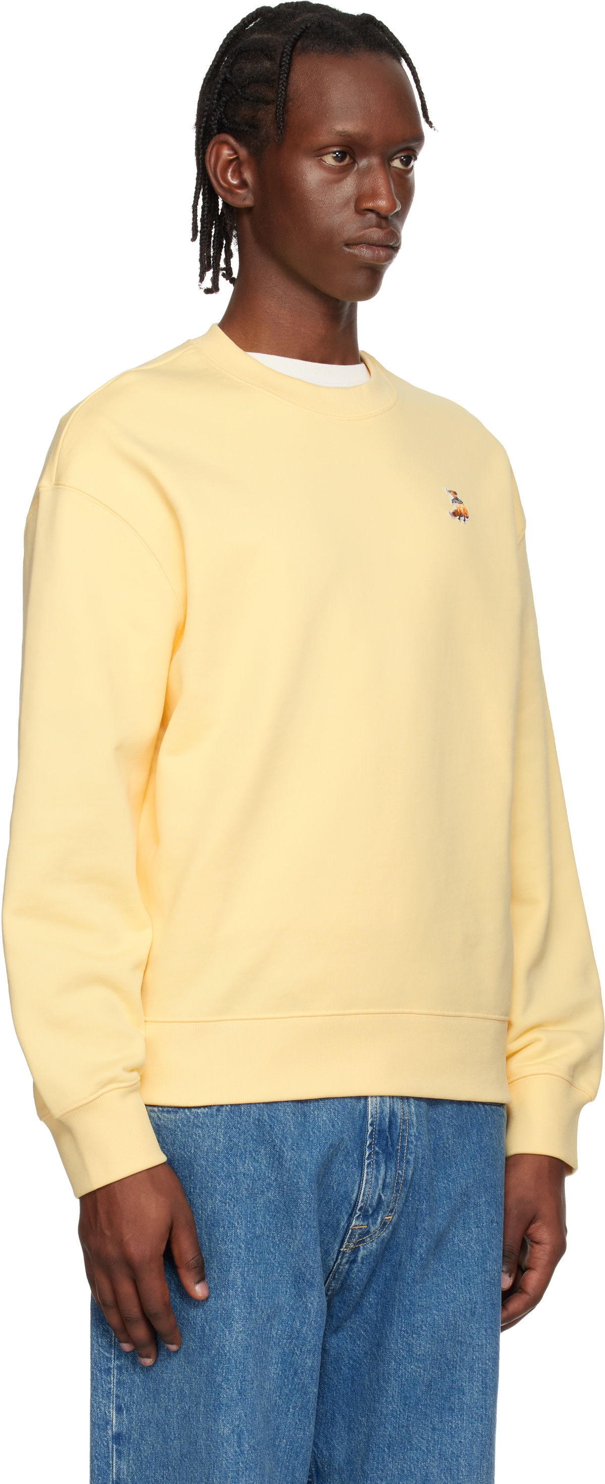 Maison Kitsuné Yellow Dreaming Fox Comfort Sweatshirt