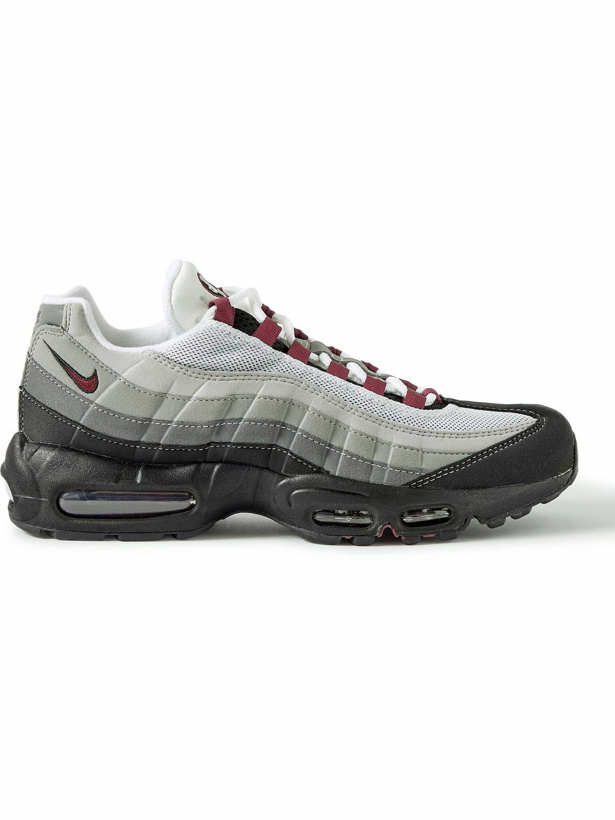 Photo: Nike - Air Max 95 Suede and Mesh Sneakers - Black