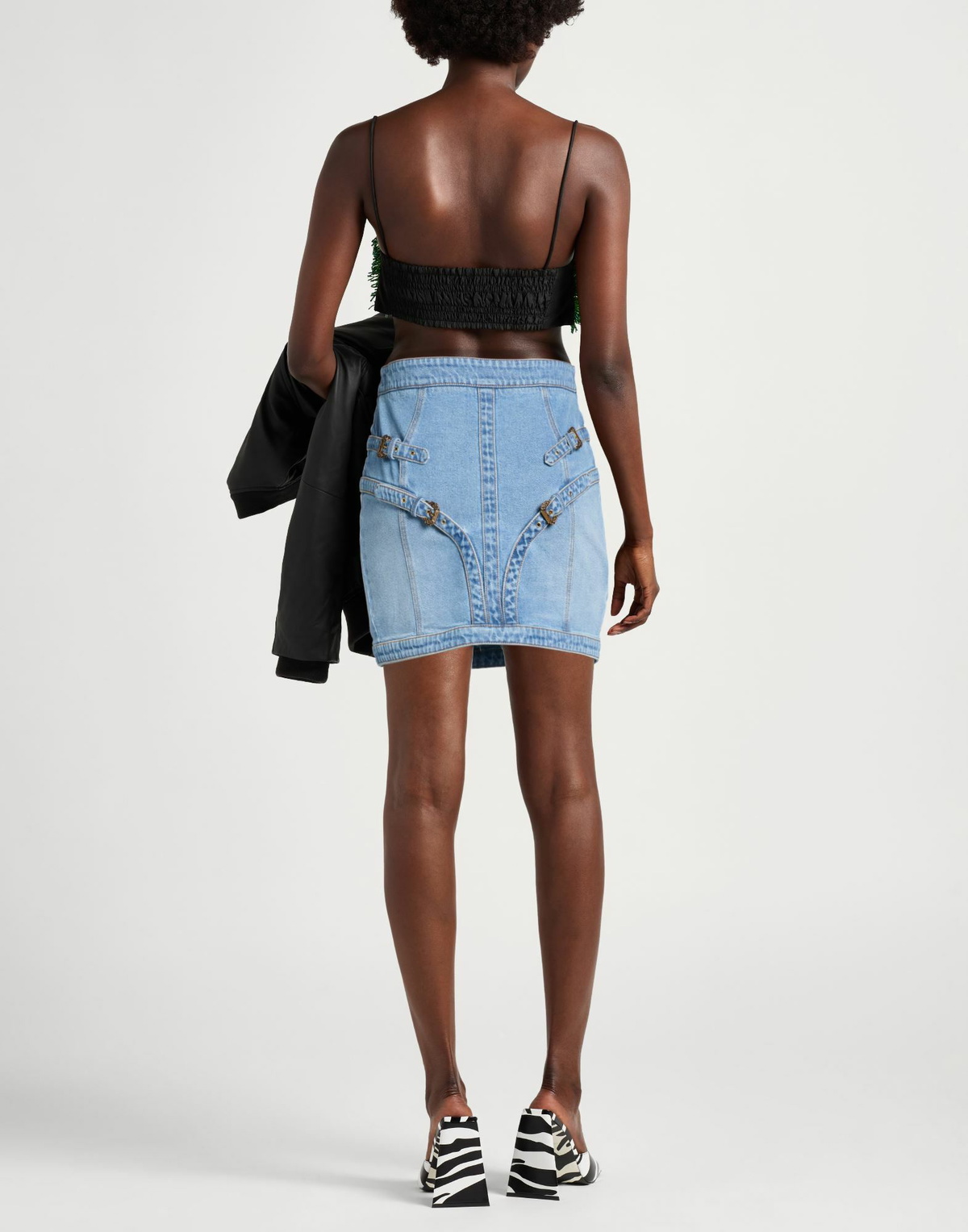 Versace Jeans Couture Womens Denim skirt in Blue