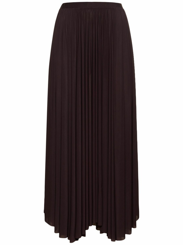 Photo: PHILOSOPHY DI LORENZO SERAFINI Flared Jersey Viscose Midi Skirt