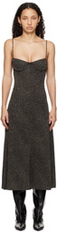 Beaufille Black Ariel Midi Dress