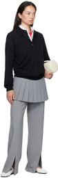 Sandy Liang Gray Lichi Trousers