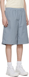 Rier Blue Bermuda Cotton Shorts