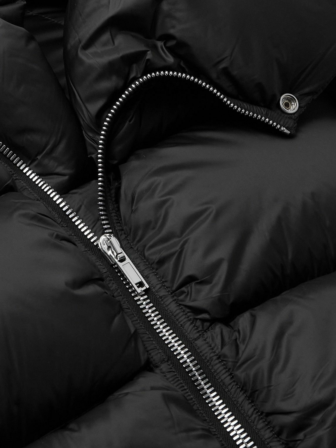 Rick Owens - Turtle Cropped Quilted Recycled Shell Down Jacket - Black