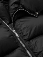 Rick Owens - Turtle Cropped Quilted Recycled Shell Down Jacket - Black