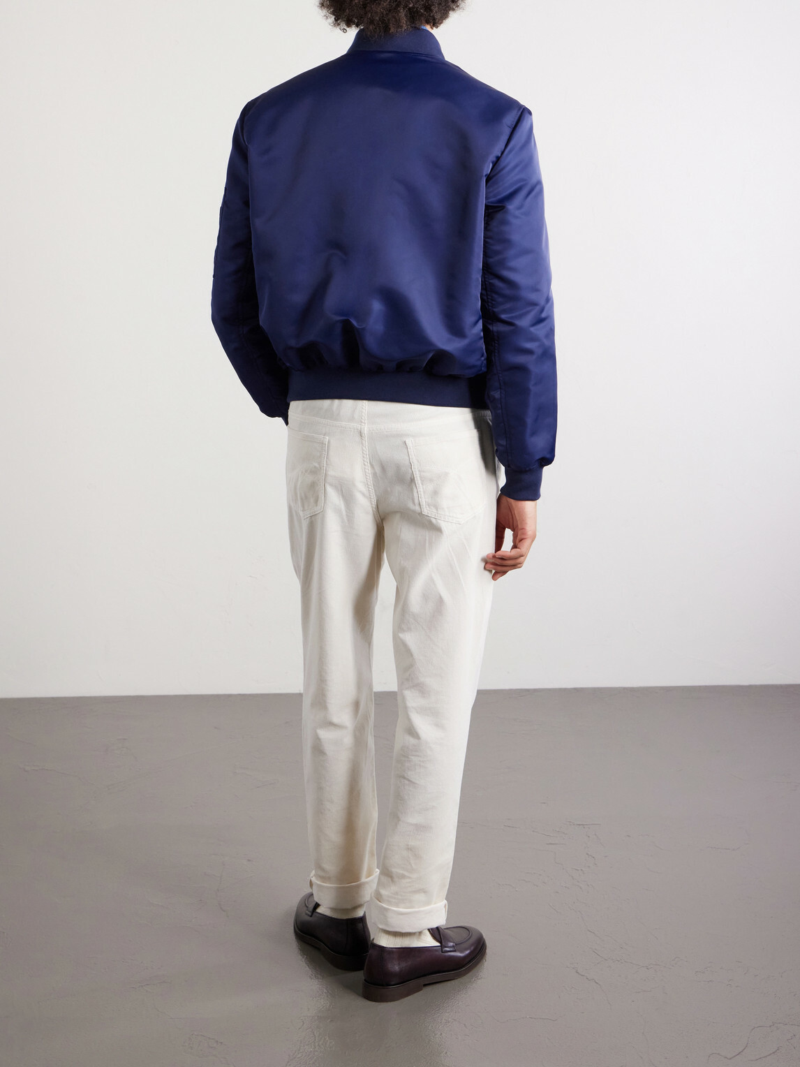 Brunello Cucinelli - Padded Shell Bomber Jacket - Blue