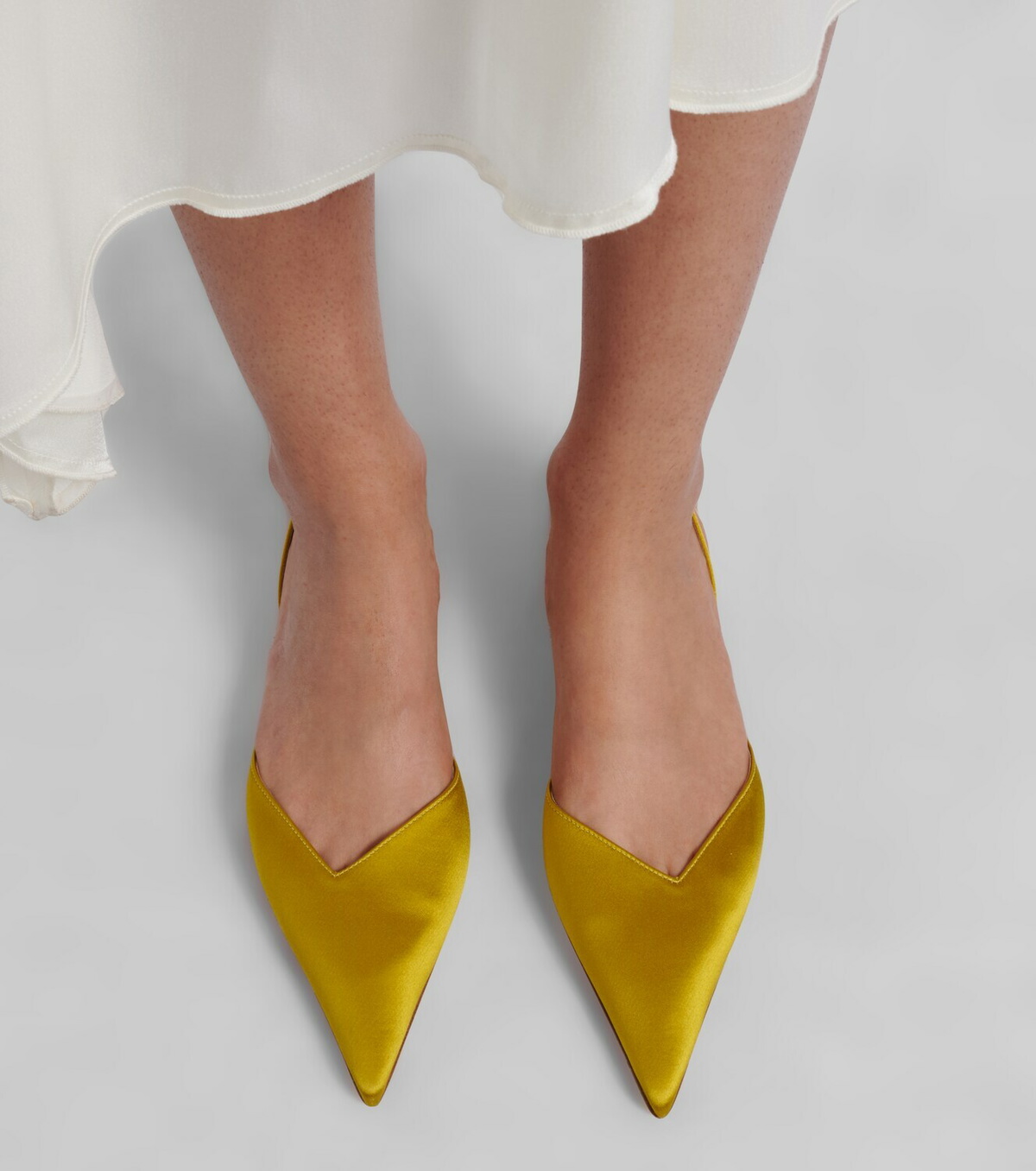 Victoria Beckham Victoria satin slingback flats