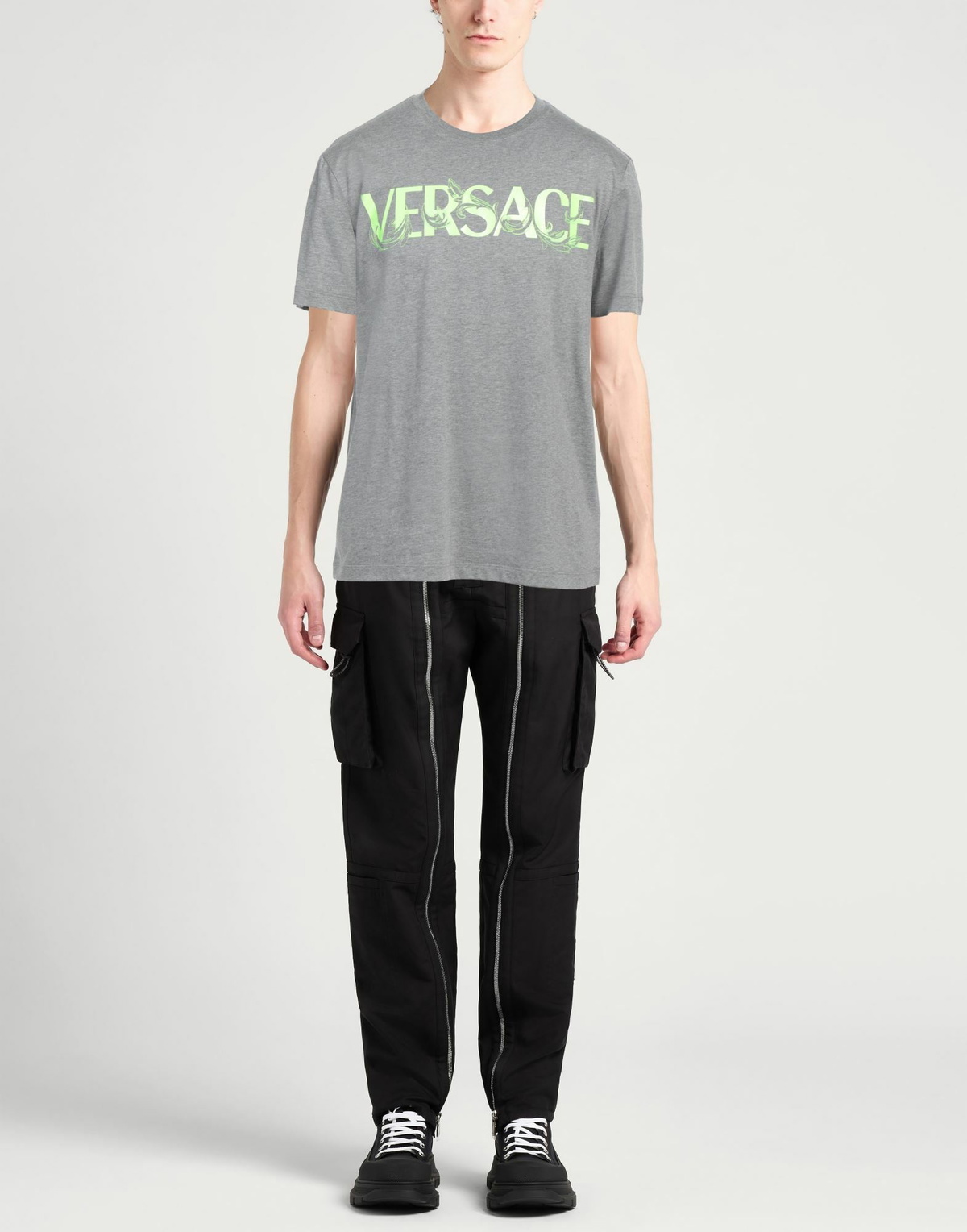 Versace Mens T-shirt in Grey