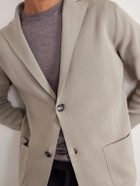 Thom Sweeney - Cotton Crepe Knitted Blazer - Gray