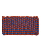 HAY Coco Door Mat - Stripe Wave in Brown/Navy 