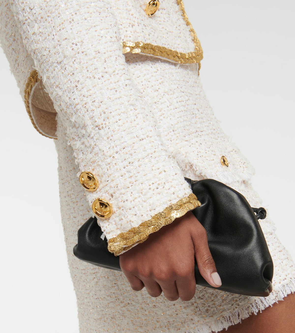 Giambattista Valli - Embellished bouclé cropped jacket