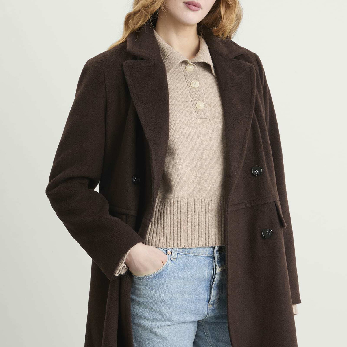 4th & Reckless Women's Melia Coat in Chocolate