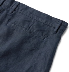 NN07 - Crown Linen Shorts - Blue