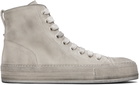 Ann Demeulemeester Gray Orvo High-Top Sneakers