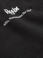 AFFIX - Nasenbluten Logo-Print Recycled Cotton-Jersey Hoodie - Black