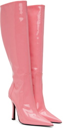 Blumarine Pink Pointed Tall Boots
