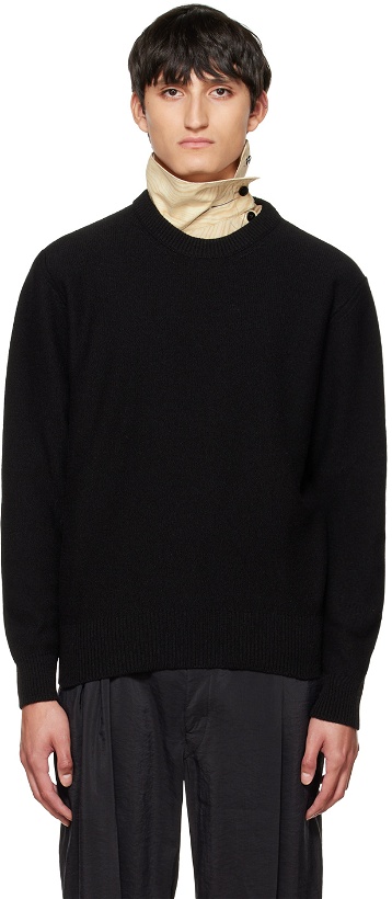 Photo: LEMAIRE Black Wool Sweater
