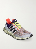 adidas Originals - Ultra 4D Rubber-Trimmed Primeknit Sneakers - White