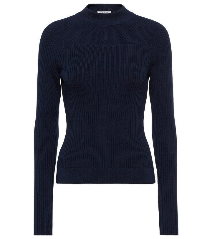 Photo: Alaïa Ribbed-knit wool-blend top