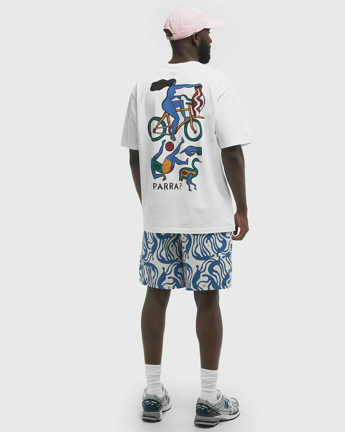 By Parra Vase delivery t-shirt White Mens Shortsleefe