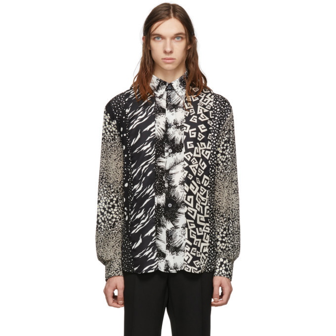 Photo: Givenchy Black Patchwork Effect Shirt