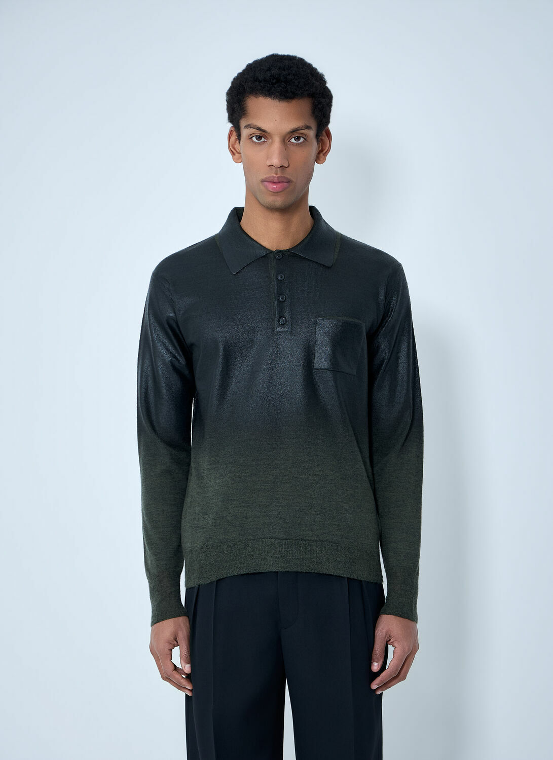 Maison Margiela Long Sleeve Polo Shirt
