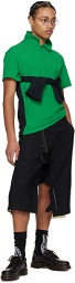 Comme des Garçons Homme Plus Black & Green Layered Long Sleeve T-Shirt