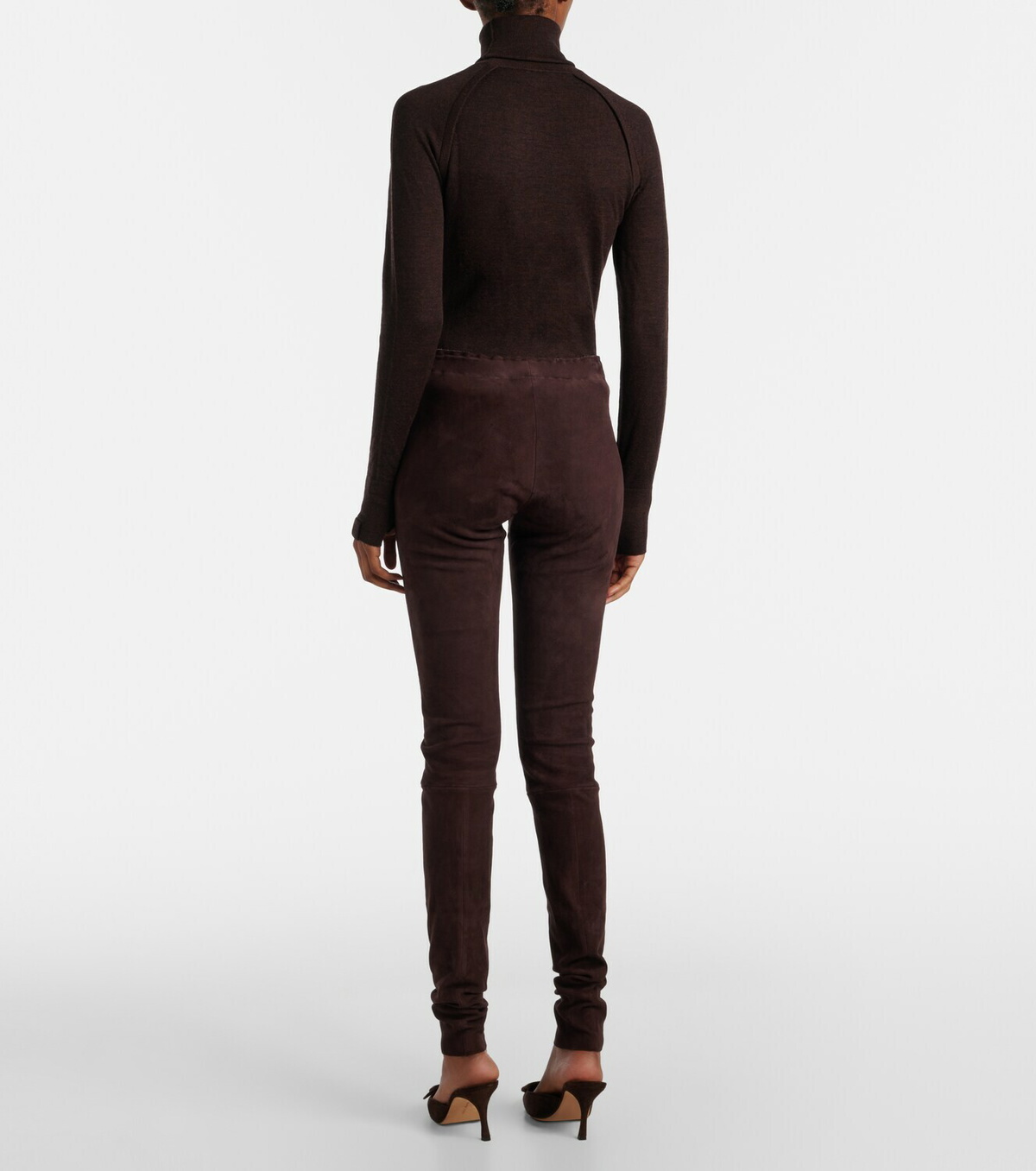 Stouls Carolyn mid-rise suede leggings