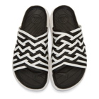Malibu Sandals Black and White Nylon Zuma II Sandals
