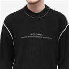A-COLD-WALL* Men's Dialouge Knit Crew Sweat in Black