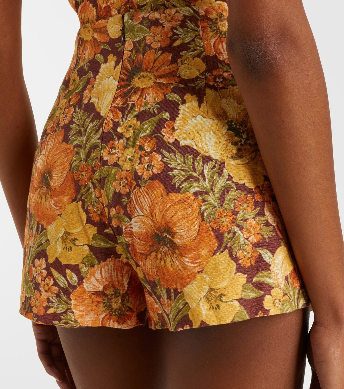 Faithfull Lila floral linen shorts