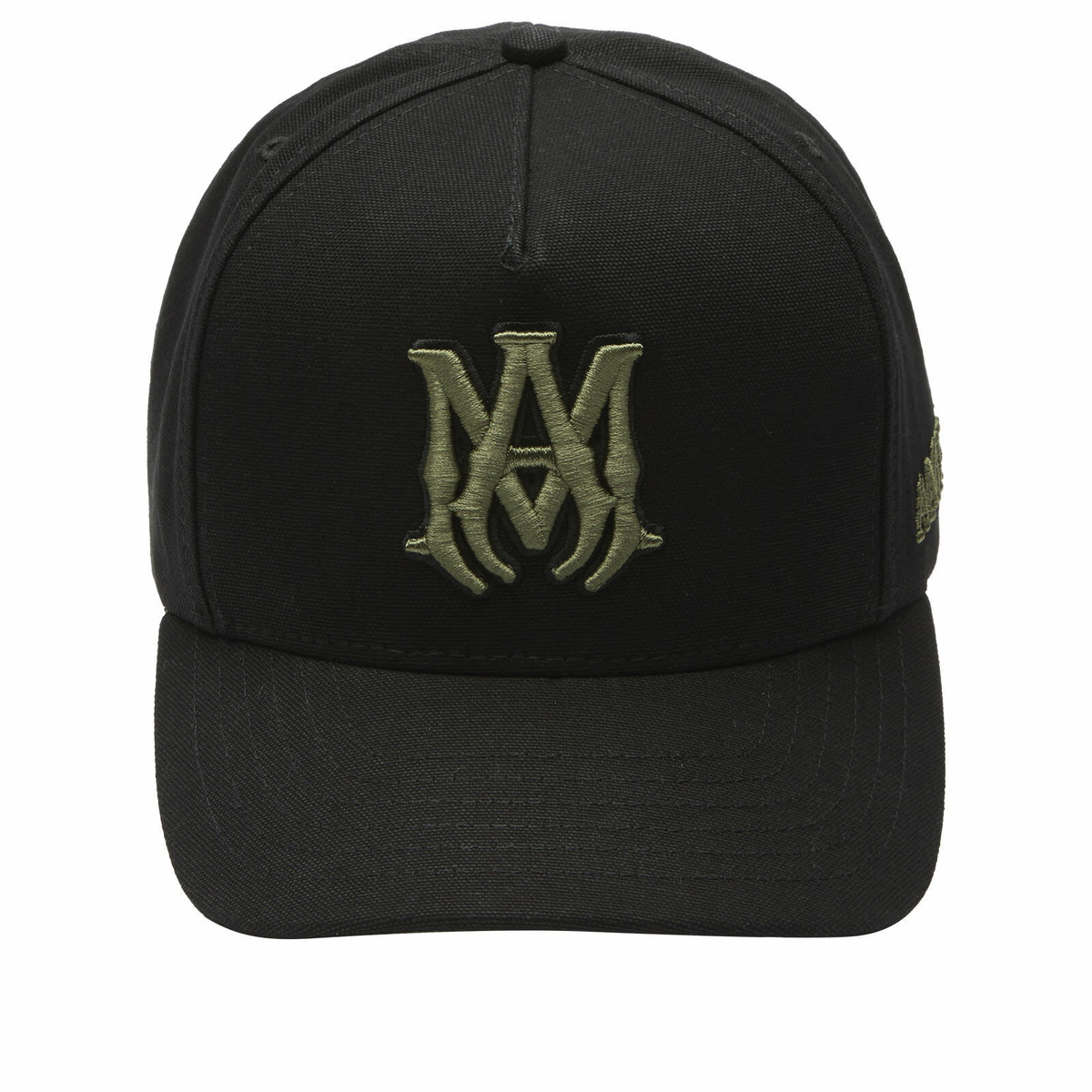 AMIRI Men's MA Outline Canvas Cap in Black Amiri