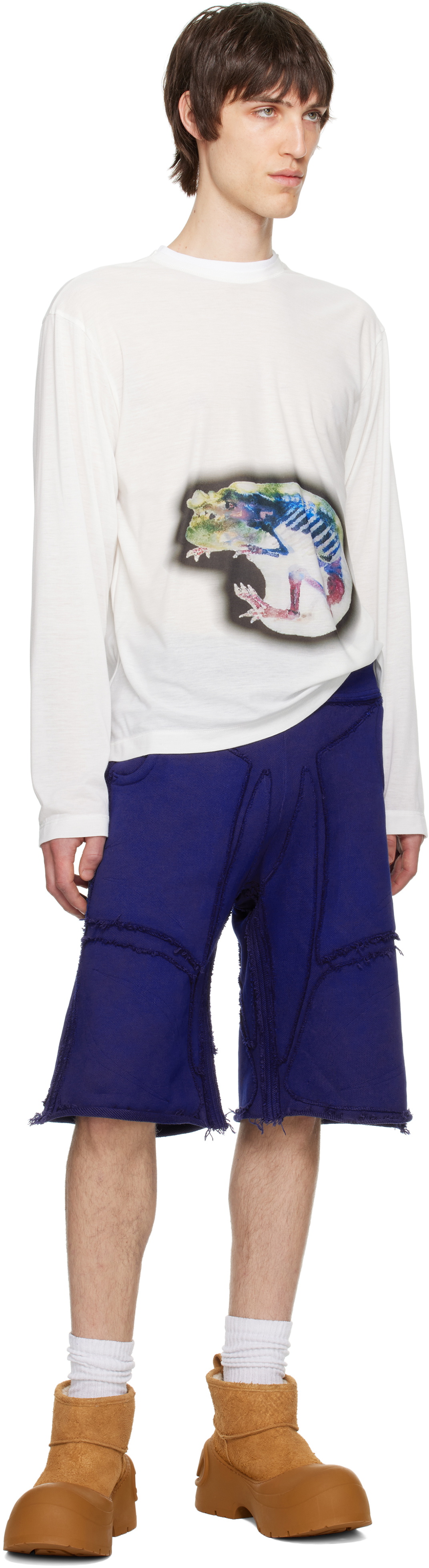 YAKU SSENSE Exclusive White Crewneck Mother T-shirt