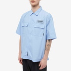 Neighborhood Men's Classic Short Sleeve Work Shirt in Blue