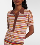 Faithfull Sable striped polo shirt