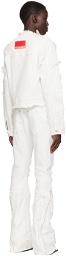 Ottolinger White Cropped Denim Jacket