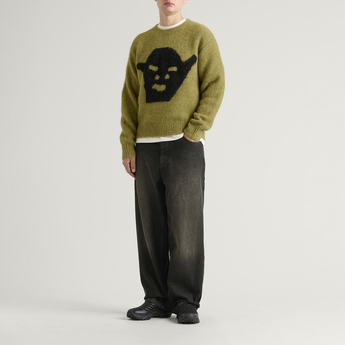 Heresy Men's Gob Knit Jumper in Green
